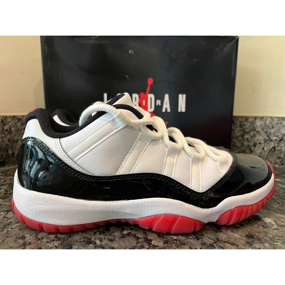 Jordan 11 Retro Low Concord Bred White Black Red AV2187-160 Mens Size 9